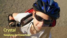  Presentation with old - Theme with year old boy wearing sun background and a  colored foreground