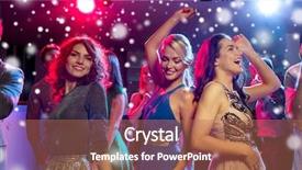  Presentation with new year - Theme having year party holidays celebration nightlife background and a coral colored foreground