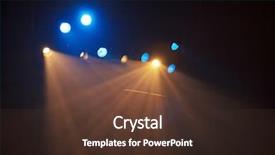  Presentation with spotlight - Theme consisting of year performance presentation - spotlight background background and a  colored foreground