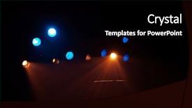  Presentation with spotlight - Beautiful theme featuring year performance presentation - spotlight background backdrop and a black colored foreground