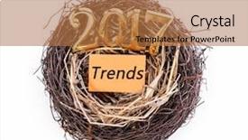  Presentation with concept - PPT layouts having year performance presentation - trends 2017 concept background and a  colored foreground