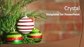  Presentation with christmas silver blue turquoise baubles - Theme having year round family - christmas baubles on a fir background and a  colored foreground