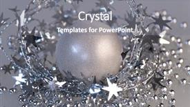  Presentation with silver christmas - Presentation theme featuring year round family - christmas decoration with silver glittery background and a  colored foreground