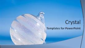  Presentation with beach ball - Colorful PPT theme enhanced with year round family - glitter christmas glass ball backdrop and a light blue colored foreground