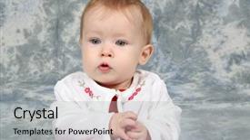  Presentation with baby christmas - Amazing presentation theme having year round family - little baby girl in christmas backdrop and a light gray colored foreground