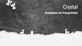  Presentation with christmas story - Presentation theme enhanced with year symbol christmas story theme background and a dark gray colored foreground