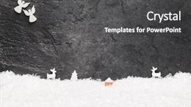  Presentation with christmas story - PPT theme featuring year symbol christmas story theme background and a  colored foreground