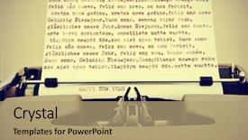  Presentation with happy new year 2022 - Beautiful theme featuring different languages with an old backdrop and a coral colored foreground