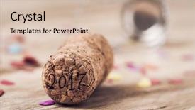  Presentation with chinese new year 2019 - Beautiful PPT layouts featuring year written in the cork backdrop and a soft green colored foreground