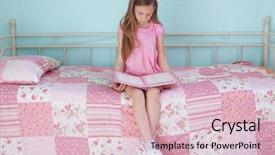  Presentation with old school punk rock leather - Cool new slide deck with years old school girl reading backdrop and a lemonade colored foreground