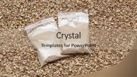  Presentation with yeast - Colorful theme enhanced with yeast and malt an ingredient backdrop and a coral colored foreground