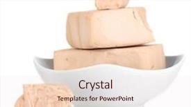  Presentation with yeast - Cool new presentation theme with yeast cubes in bowl isolated backdrop and a lemonade colored foreground