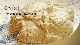  Presentation with yeast - Presentation design with yeast dough background and a lemonade colored foreground