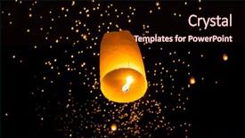  Presentation with lanna lantern - Presentation theme featuring yeepeng festival thai lanna background and a wine colored foreground