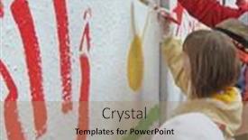  Presentation with organization - Presentation design having yekaterinburg-june-1-children-s background and a coral colored foreground