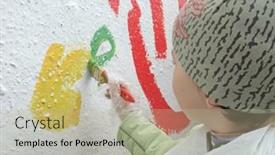  Presentation with organization - Presentation theme featuring yekaterinburg-june-1-children-s background and a mint green colored foreground