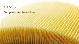  Presentation with air engine - Cool new slide deck with yellow-air-filter-for-car backdrop and a cream colored foreground