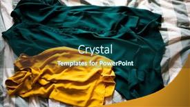  Presentation with dark green - PPT layouts featuring yellow-and-dark-green-dresses background and a ocean colored foreground