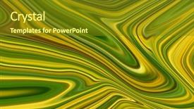  Presentation with yellow green - Slide deck having yellow-and-green-drip background and a tawny brown colored foreground