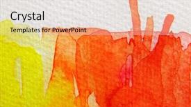  Presentation with yellow orange - Audience pleasing PPT theme consisting of yellow and orange watercolor backdrop and a lemonade colored foreground