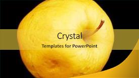  Presentation with skin care natural yellow - Amazing presentation theme having yellow apple as problem skin backdrop and a yellow colored foreground