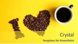  Presentation with black yellow - Colorful PPT theme enhanced with yellow background and making inscription backdrop and a white colored foreground