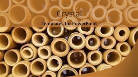  Presentation with craft - Slide deck having yellow-bamboo-craft-background background and a gold colored foreground