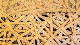  Presentation with craft - Cool new PPT layouts with yellow-bamboo-craft-background backdrop and a yellow colored foreground