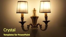  Presentation with black yellow - Presentation theme enhanced with yellow black shade - lamp on the wall background and a tawny brown colored foreground