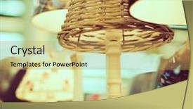  Presentation with lamps - Colorful slide set enhanced with yellow black shade - lamps close up picture backdrop and a yellow colored foreground