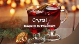  Presentation with mulled wine - Cool new slides with yellow black shade - mulled wine with spices backdrop and a tawny brown colored foreground