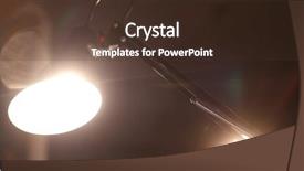  Presentation with dark - PPT theme having yellow black shade - table lamp on a dark background and a tawny brown colored foreground