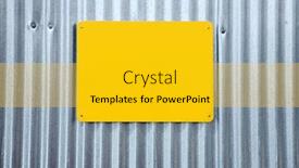  Presentation with corrugated iron - PPT theme enhanced with architect posing with headphone on an isolated white background background and a gray colored foreground