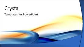  Presentation with blue yellow - PPT theme featuring yellow blue abstract composition background and a white colored foreground