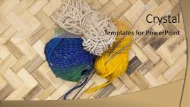  Presentation with needles - PPT layouts with yellow blue beige and steel background and a  colored foreground