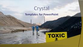  Presentation with blue yellow - Theme featuring yellow-board-with-announcement background and a sky blue colored foreground