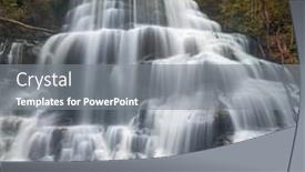  Presentation with falls - Colorful presentation theme enhanced with yellow-branch-falls-walhalla-south backdrop and a gray colored foreground