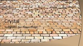  Presentation with yellow brick road - Colorful PPT layouts enhanced with yellow brick road - background of textured red sidewalk backdrop and a coral colored foreground