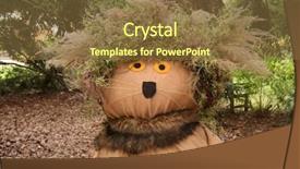  Presentation with yellow brick road - Slide set having yellow brick road - bad hair day background and a tawny brown colored foreground