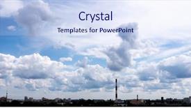  Presentation with bakery at the bakery factory - Cool new presentation theme with yellow brick road - city outdoor factory chimneys backdrop and a sky blue colored foreground