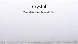  Presentation with yellow brick road - Presentation theme having yellow brick road - city outdoor factory chimneys background and a sky blue colored foreground