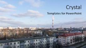  Presentation with factory occupational lung - Cool new PPT layouts with yellow brick road - city outdoor factory chimneys backdrop and a light blue colored foreground