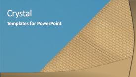  Presentation with blue yellow - Slides with yellow brick wall and blue background and a teal colored foreground