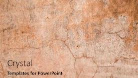  Presentation with brown - PPT theme with yellow-brown-dirty-mildewed-wall background and a coral colored foreground