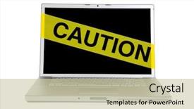  Presentation with caution tape yellow - Amazing theme having new born of lime butterfly hanging on lattice backdrop and a tawny brown colored foreground