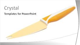  Presentation with white cheese - Colorful PPT layouts enhanced with yellow cheese knife backdrop and a white colored foreground