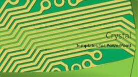  Presentation with circuit board - Cool new PPT layouts with yellow circuit board lines backdrop and a yellow colored foreground