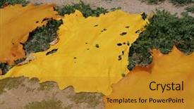  Presentation with coloured - Cool new slide set with yellow coloured pieces of skin in morocco fez africa backdrop and a gold colored foreground