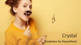  Presentation with disabled people lonely girl - Colorful slides enhanced with yellow comic - lifestyle and people concept happy backdrop and a yellow colored foreground