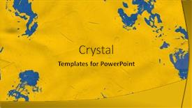  Presentation with plaster - Slide set with yellow-concrete-background-blue-plaster background and a gold colored foreground